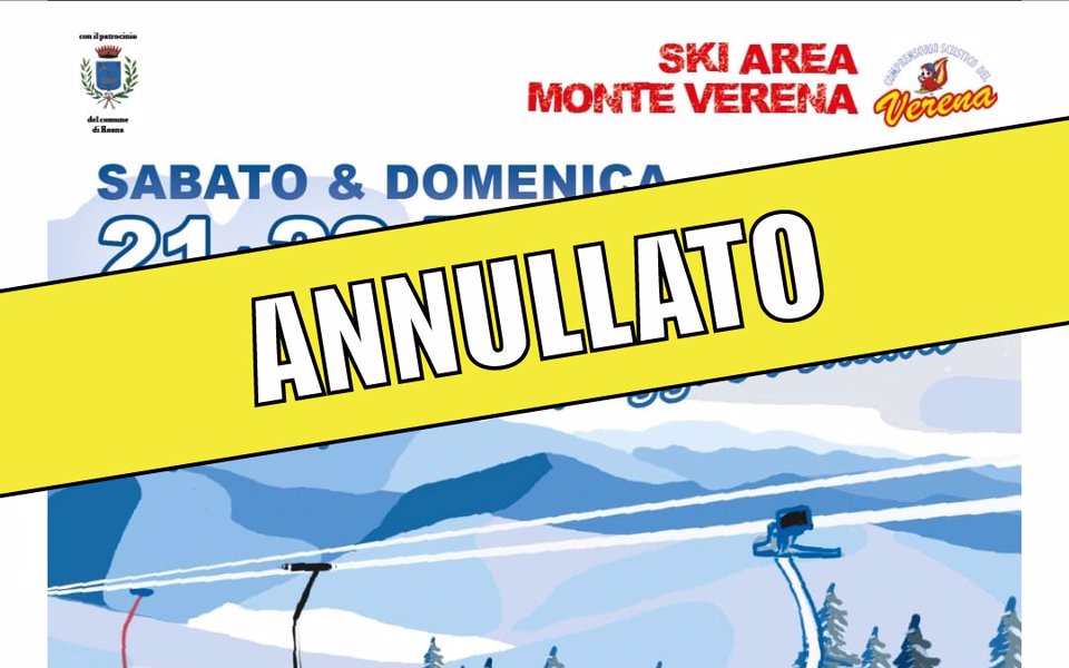 evento annullato ski apres nuovo impianto verena w