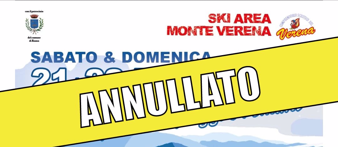 evento annullato ski apres nuovo impianto verena w