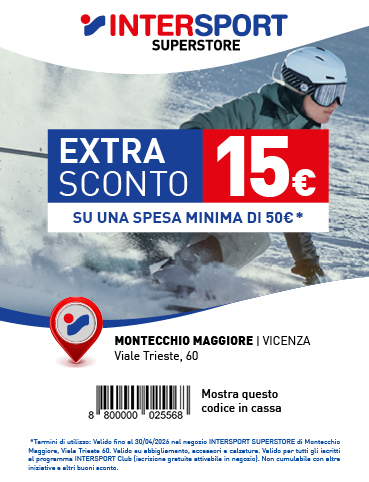 intersport buono sconto verena superstore vicenza 